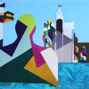 Watching Over Liverpool by Les Barton