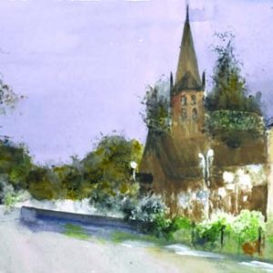 Winter Beckons by Lynn Holliday - ORIGINAL SOLD - PRINTS AVAILABLE