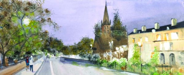 Winter Beckons by Lynn Holliday - ORIGINAL SOLD - PRINTS AVAILABLE